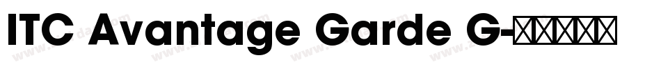 ITC Avantage Garde G字体转换